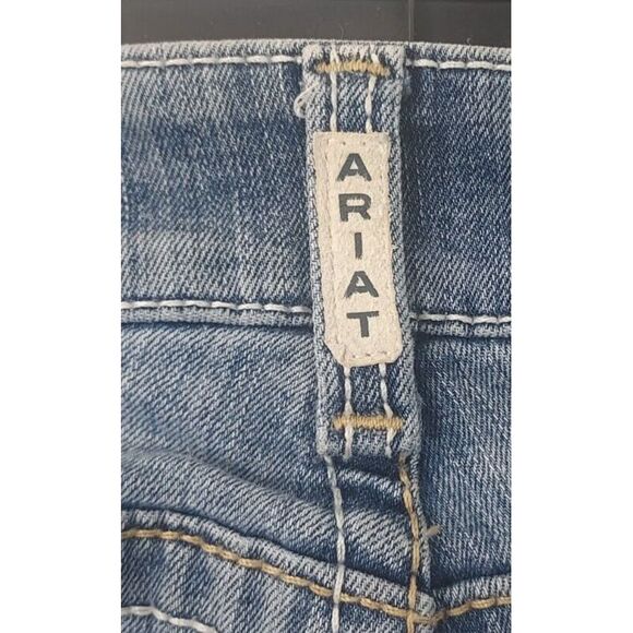 Ariat Jeans Woman Size 31XL R.E.A.L. Mid Rise Stretch Whipstitch Boot Cut Jean - Picture 11 of 13